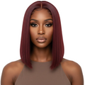 Ofentse 16"Burgundy Lace Front Wig-Human Blend