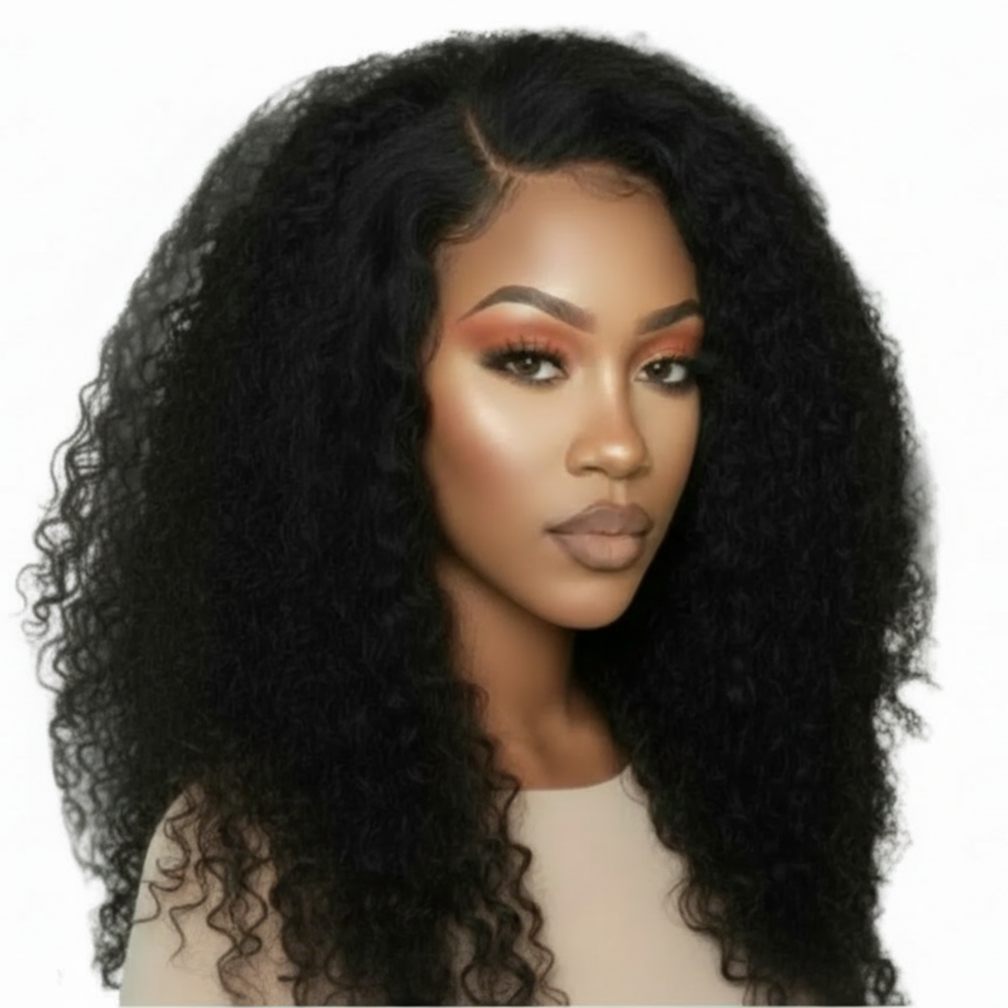Rihanna 22" Brazilian Hair Water Wave Glueless Wig